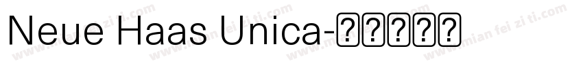 Neue Haas Unica字体转换